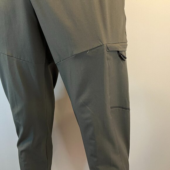 Apana Men's Woven Olive Slim Fit Jogger Pant With Cargo Pocket - Size Medium - Picture 3 of 6